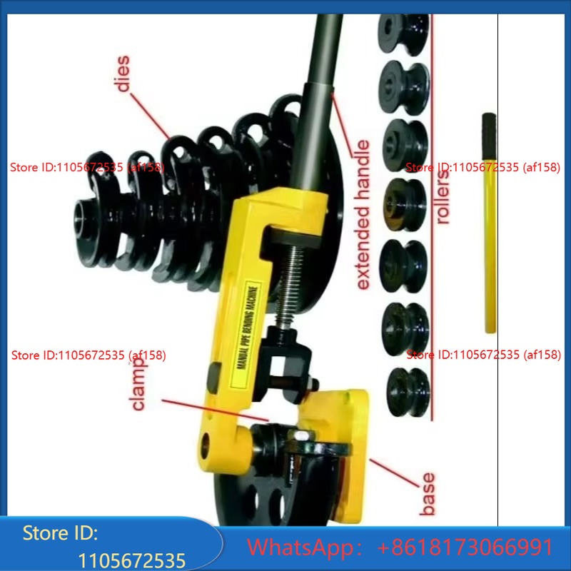 Manual Pipe Tube Bender 3/8 To 1 Inch - HHW-25S SWG-25 Manual Tube Bender Stainless
