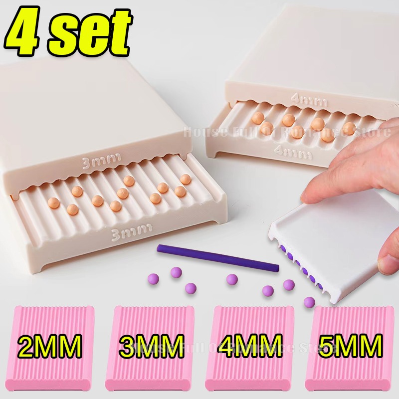Bead Roller Sheet Metal Forming Machine - 4pcs/set Mini Polymer Clay Bead Maker
