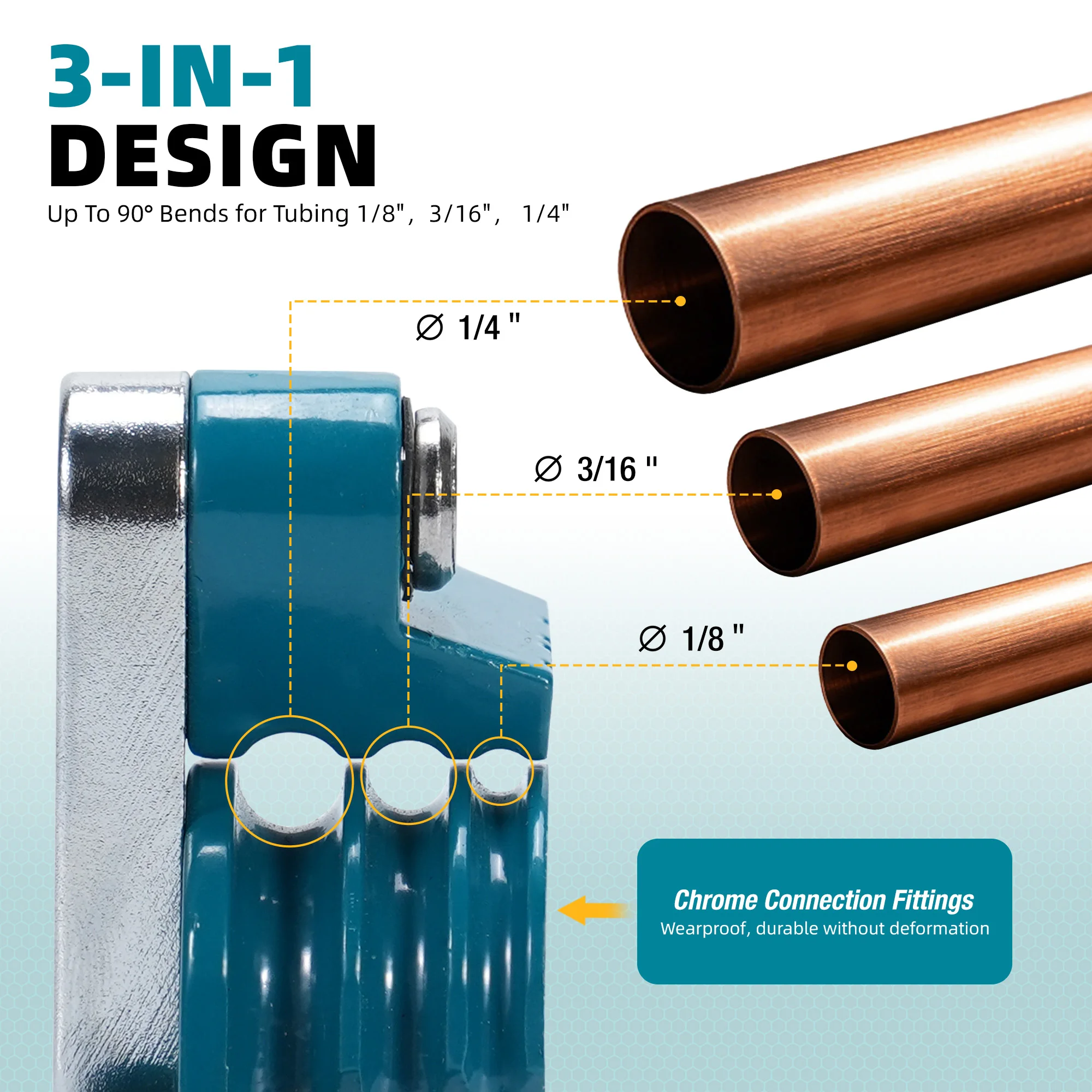 LIBRATON Copper Tube Bender, T - Manual Pipe Tube Bender 3/8 To 1 Inch recension och pris
