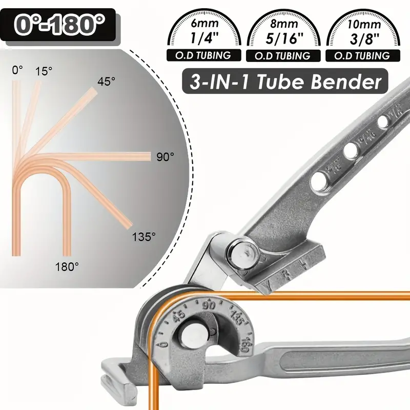 Tube Bender 3 in 1 Manual Tubi - Manual Pipe Tube Bender 3/8 To 1 Inch recension och pris